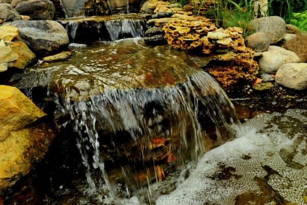 Creating a backyard waterfall