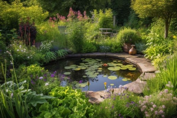 garden pond landscaping