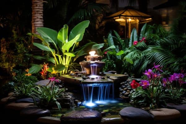 fountain lighting