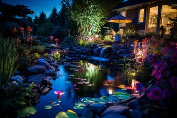 landscape pond lighting