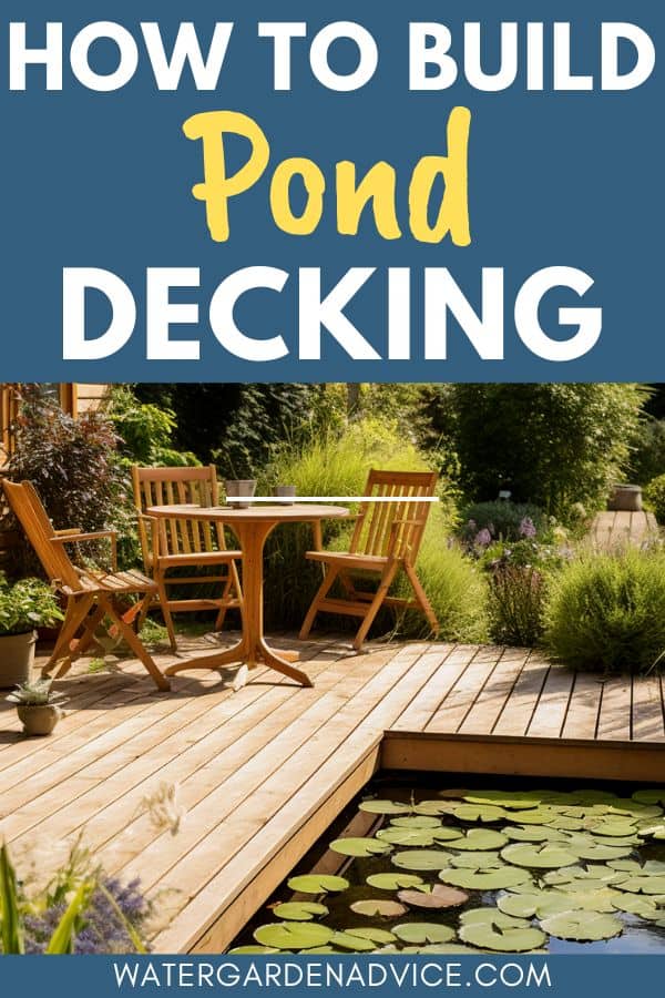 building pond decking
